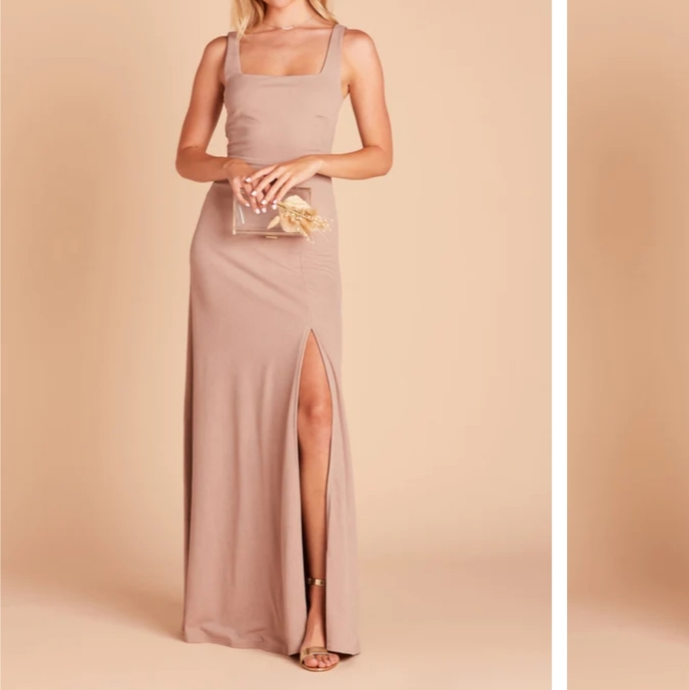NEW Birdy Grey Alex Convertible Dress in Crepe Taupe Size XS
